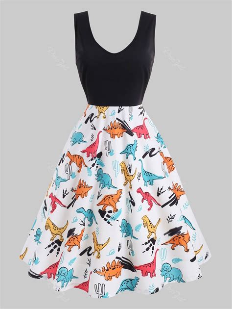 dinosaur print dress.